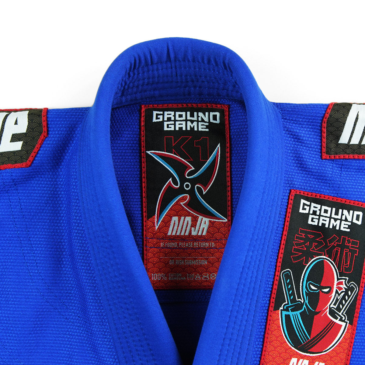 BJJ-Gi für Kinder „Ninja“ (Blau) + GRATIS Gürtel