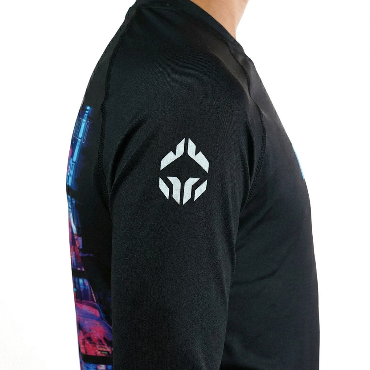 Rashguard pentru copii Cyber Samurai Kids, mânecă lungă