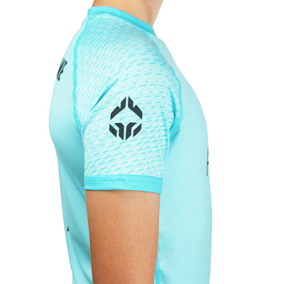 Rashguard pentru copii FC Armbar cu mânecă scurtă (Mentă)